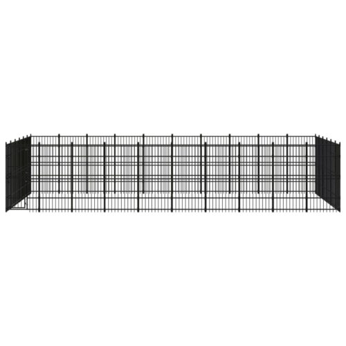 Outdoor Dog Kennel Steel 55.3m² - Image 2