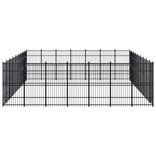 Outdoor Dog Kennel Steel 58.06m² - Image 3