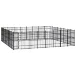Outdoor Dog Kennel Steel 58.98m²