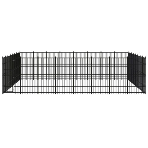 Outdoor Dog Kennel Steel 58.98m² - Image 2