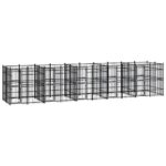 Outdoor Dog Kennel Steel 18.43m²