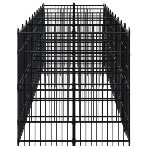 Outdoor Dog Kennel Steel 18.43m² - Image 3