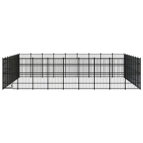 Outdoor Dog Kennel Steel 66.36m² - Image 2