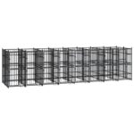 Outdoor Dog Kennel Steel 14.75m²