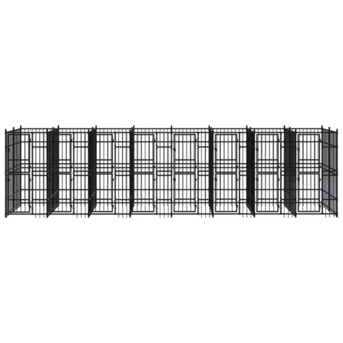 Outdoor Dog Kennel Steel 14.75m² - Image 2