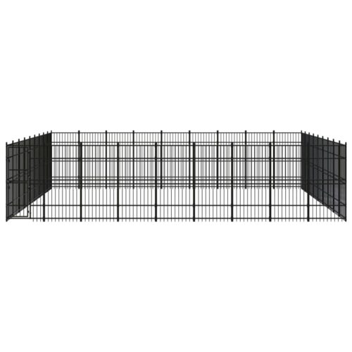 Outdoor Dog Kennel Steel 74.65m² - Image 2