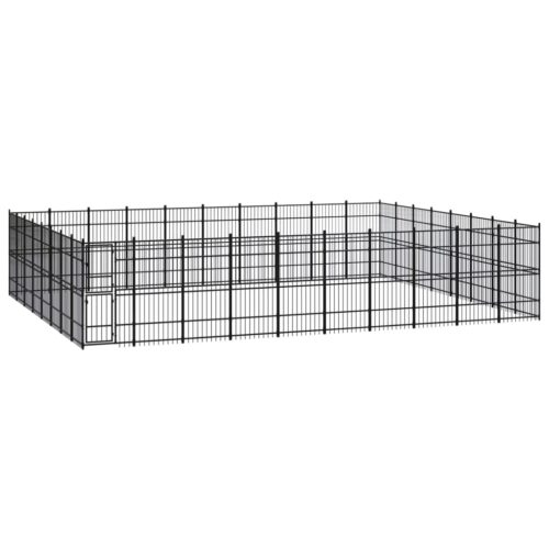 Outdoor Dog Kennel Steel 73.73m²