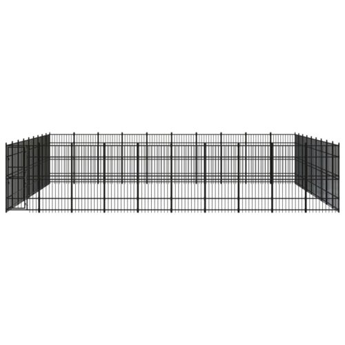 Outdoor Dog Kennel Steel 82.94m² - Image 2