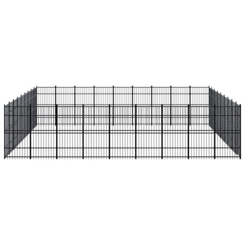 Outdoor Dog Kennel Steel 82.94m² - Image 3