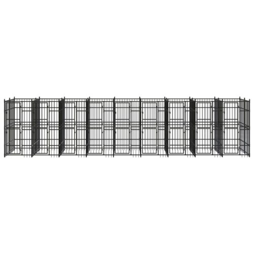 Outdoor Dog Kennel Steel 16.59m² - Image 2