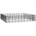 Outdoor Dog Kennel Steel 92.16m²