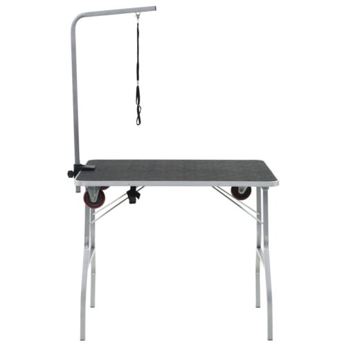 Portable Dog Grooming Table with Castors - Image 3