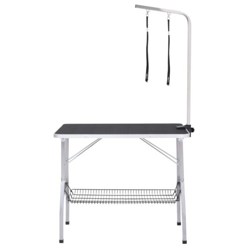 Adjustable Dog Grooming Table with 2 Loops Basket - Image 3
