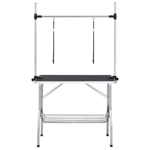 Adjustable Dog Grooming Table with 2 Loops Basket - Image 3