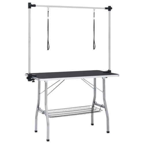 Adjustable Dog Grooming Table with 2 Loops Basket - Image 2