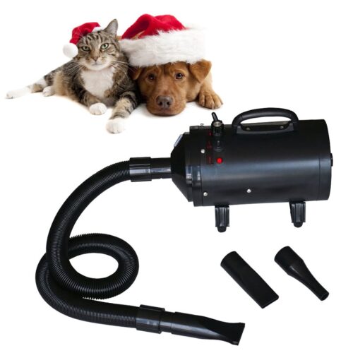 Dog Hair Dryer with 3 Nozzles Black 2400 W - Image 5