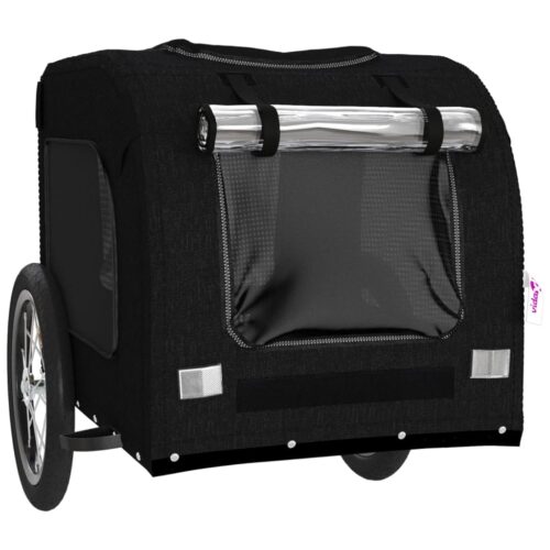 Pet Bike Trailer Black Oxford Fabric Iron - Image 5