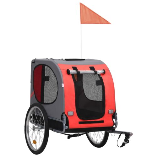Pet Bike Trailer Red Black