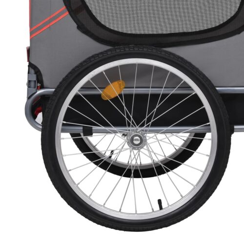 Pet Bike Trailer Red Black - Image 4