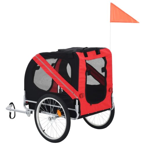 Pet Bike Trailer Red Black - Image 3