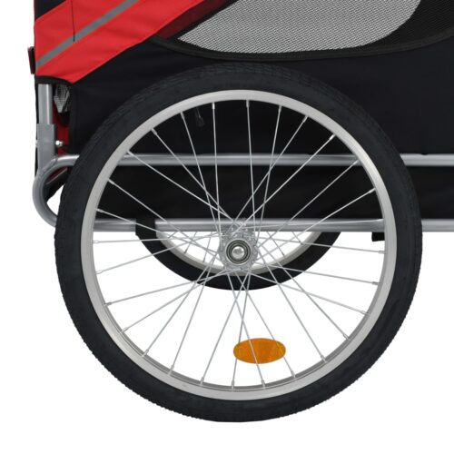 Pet Bike Trailer Red Black - Image 4