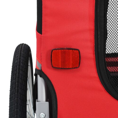 Pet Bike Trailer Red Black - Image 5