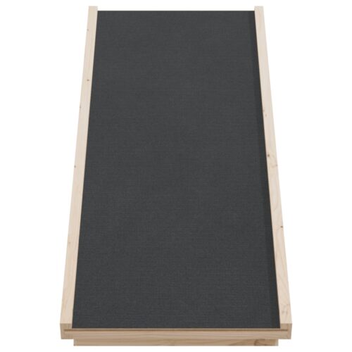 Dog Ramp Grey 100x40cm Solid Wood Fir - Image 4