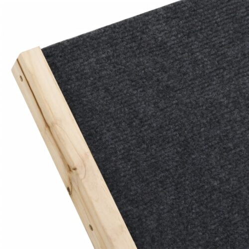Dog Ramp Grey 100x40cm Solid Wood Fir - Image 8
