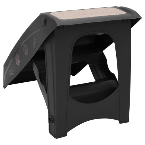 Folding Dog Stairs Black 62x40x49.5cm - Image 5