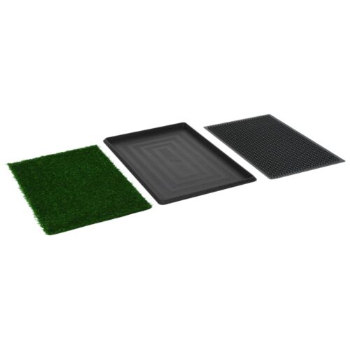 Pet Toilet Training Tray Grass Mat Portable Dog Potty Pad WC Turf Loo 76x51x3cm - Image 5