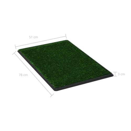 Pet Toilet Training Tray Grass Mat Portable Dog Potty Pad WC Turf Loo 76x51x3cm - Image 8