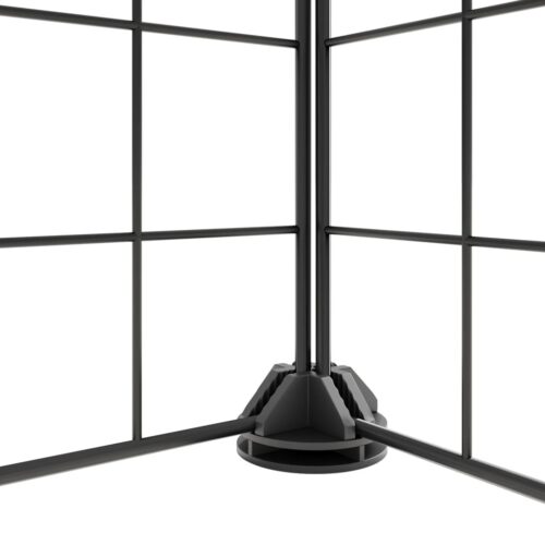 8-Panel Pet Cage Black 35x35cm Steel - Image 5