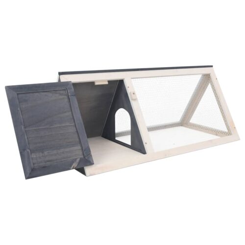 Animal Rabbit Cage Grey Wood - Image 2