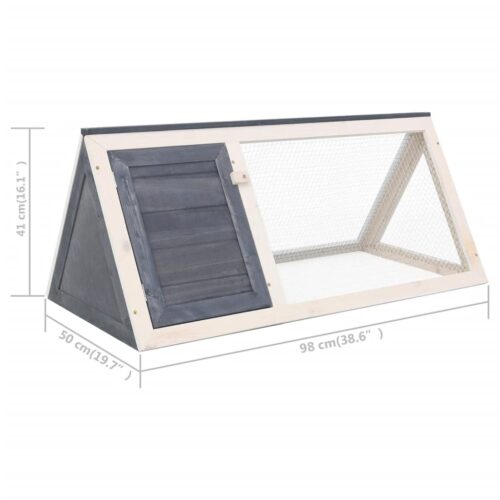 Animal Rabbit Cage Grey Wood - Image 5