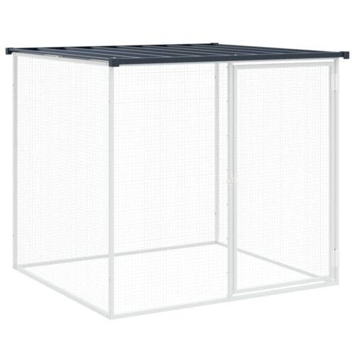 Chicken Cage with Roof Anthracite 103x98x90cm Galvanised Steel