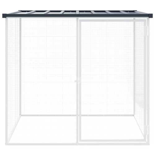 Chicken Cage with Roof Anthracite 103x98x90cm Galvanised Steel - Image 3