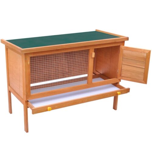 Outdoor Rabbit Hutch 1 Layer Wood - Image 2