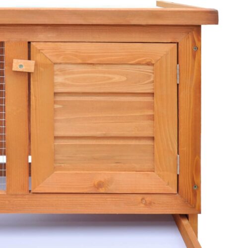 Outdoor Rabbit Hutch 1 Layer Wood - Image 3
