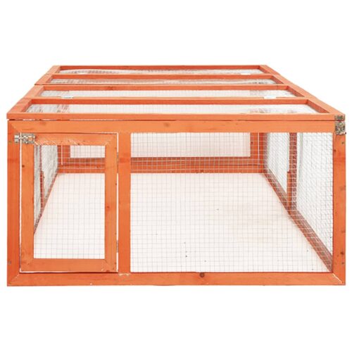Rabbit Hutch 183x90x46.5cm Solid Firwood - Image 4
