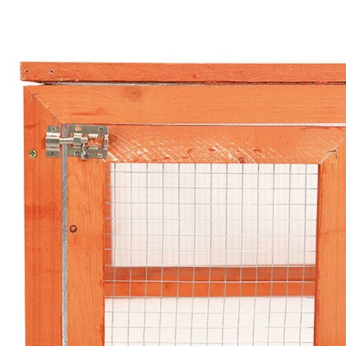 Rabbit Hutch 183x90x46.5cm Solid Firwood - Image 5