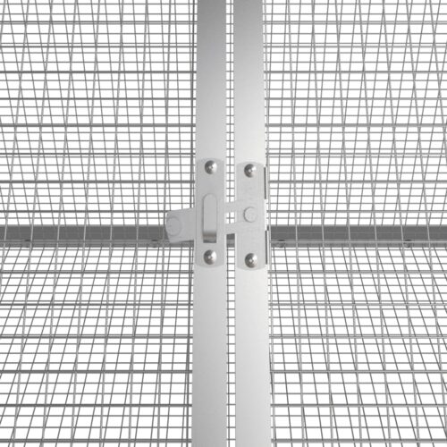 Rabbit Cage Anthracite 302.5x80.5x71cm Galvanised Steel - Image 5