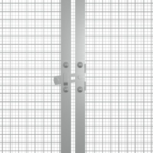 Chicken Cage Grey 200x91x100cm Galvanised Steel - Image 5