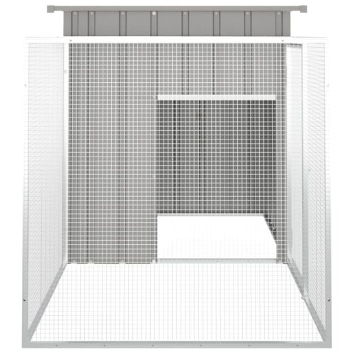 Rabbit Cage Grey 200x91x100cm Galvanised Steel - Image 4