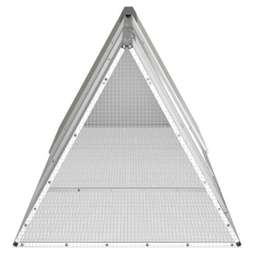 Rabbit Cage Grey 302.5x80.5x71cm Galvanised Steel - Image 4