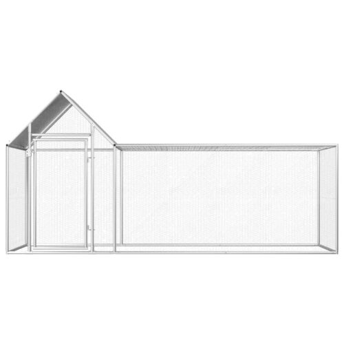 Chicken Coop 3x1x1.5mGalvanised Steel - Image 2
