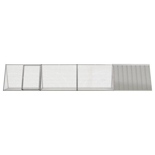 Rabbit Cage Grey 403.5x80.5x71cm Galvanised Steel - Image 3
