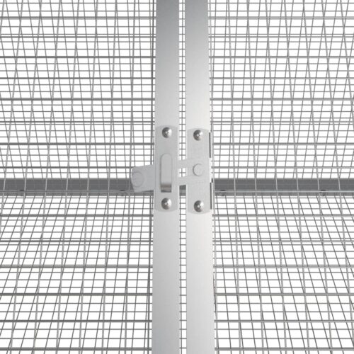 Rabbit Cage Grey 403.5x80.5x71cm Galvanised Steel - Image 5