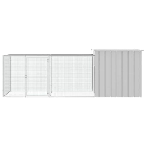 Chicken Cage Grey 300x91x100cm Galvanised Steel - Image 3