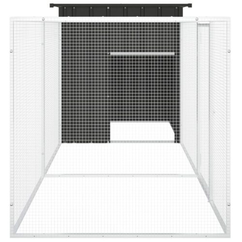 Chicken Cage Anthracite 300x91x100cm Galvanised Steel - Image 4