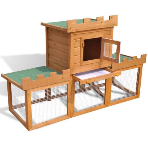 Outdoor Large Rabbit Hutch House Pet Cage Single House - Image 3